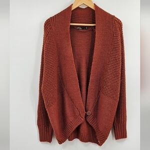 Prana Terracotta Cardigan Sweater